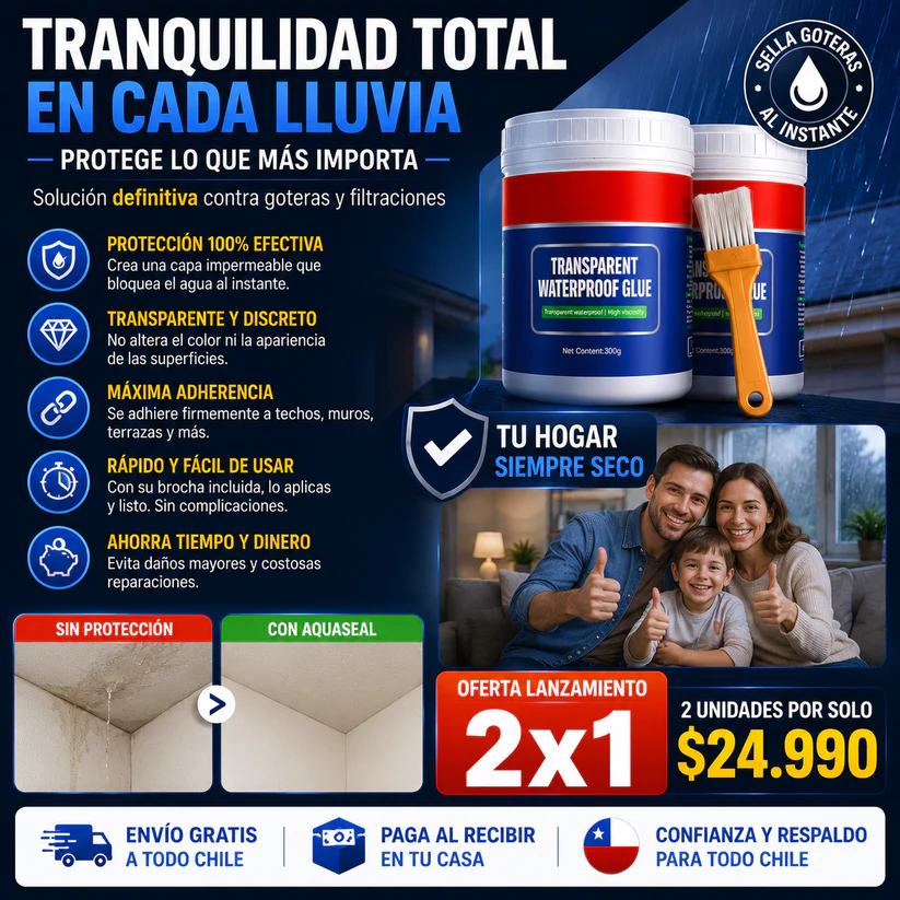 AquaBlock™– Impermeabilizante Transparente Antigoteras